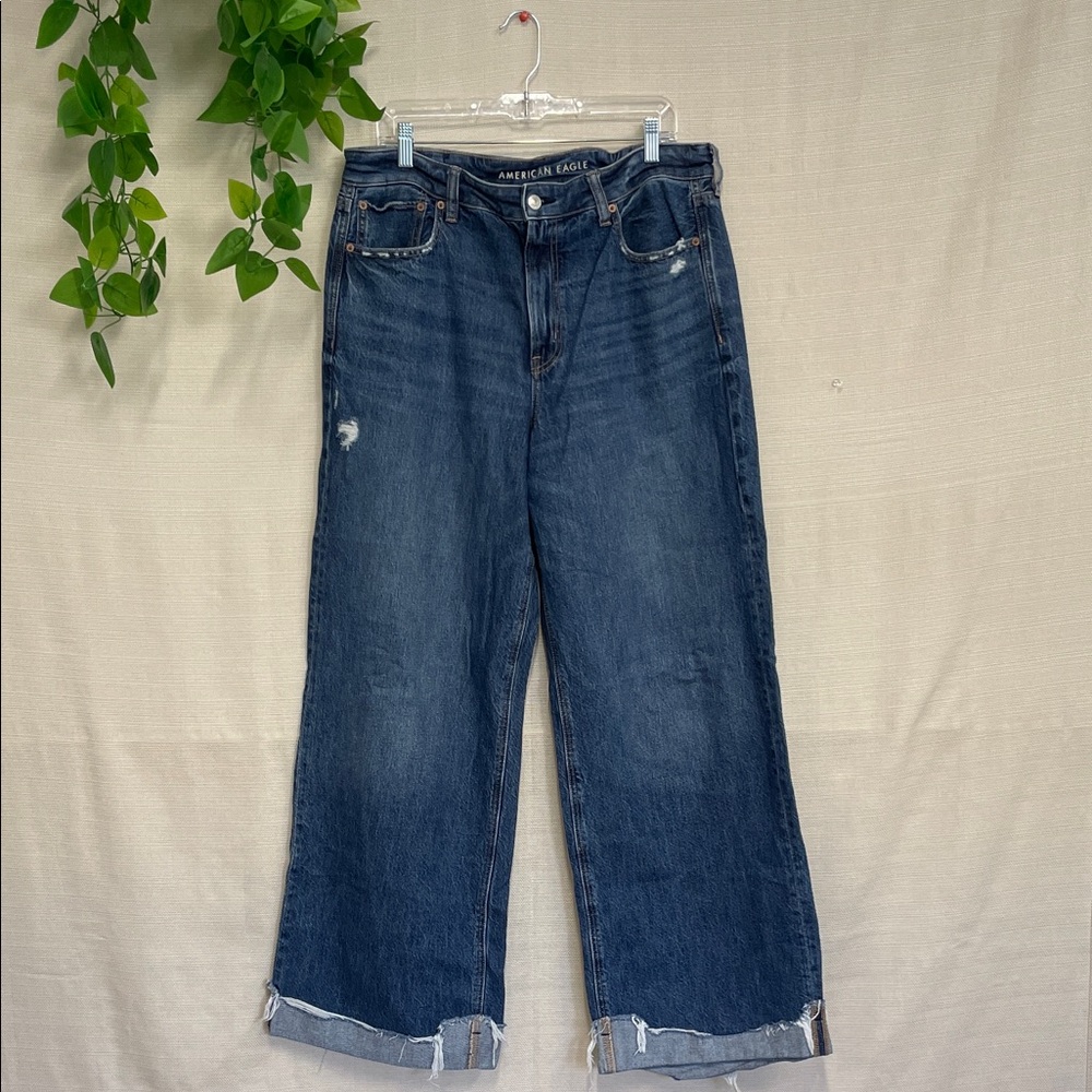 American Eagle Outfitters Dark Blue Flare Jeans